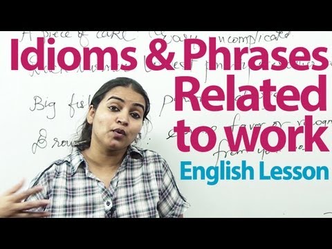 English Grammar Lessons - Business English -  Idioms, and Phrases -  Vocabulary Lesson ( ESL )