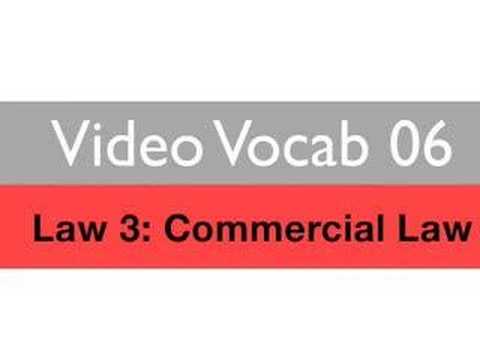 Learn Business English ESL Vocabulary: Commercial Law, 1