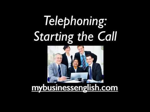 Telephoning for Business English: Starting the Call