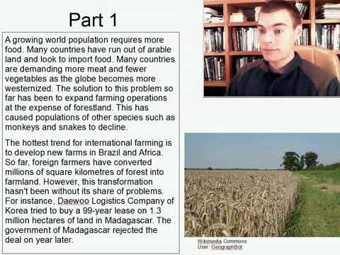 Advanced Listening English Practice 2: Food Supply vs Deforestation