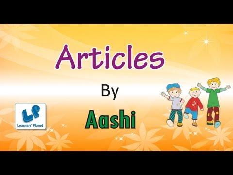 Basic English Grammar session on definite and indefinite articles- Session 3