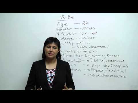 Basic English Grammar - Using 'to be' to describe your life