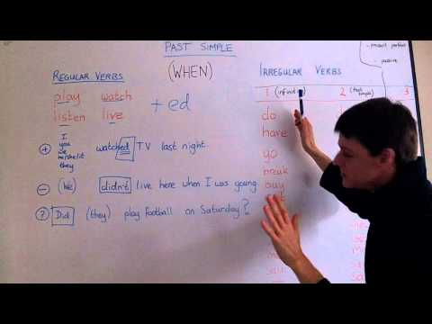 Elementary English. Lesson 2. Past simple - regular and irregular