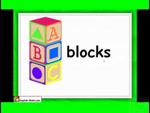 English for Kids,ESL Kids Lessons - Toys Vocabulary, Preposition of place.flv