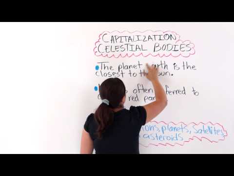 English Grammar: Capitalization -- Planets, Stars, Objects In The Universe