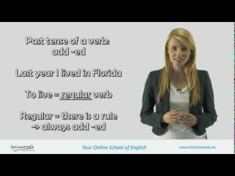 English Grammar Lesson Irregular verbs in the past tense