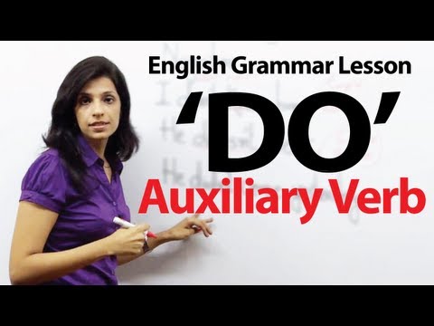 English Grammar Lessons - Auxiliary Verb - 'DO'
