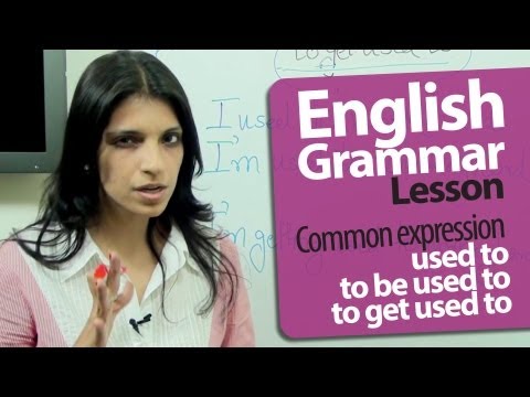 English Grammar Lessons : Used to | To be used to | To get used to | Free English Lessons