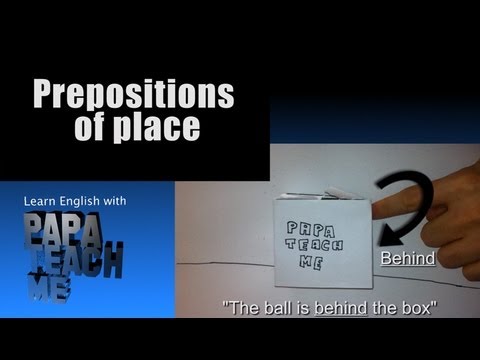 English Grammar - Prepositions of Place (With a test)