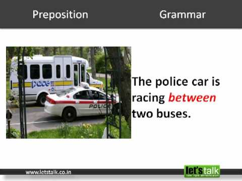English Grammar - Prepositions. www.letstalk.co.in .MP4