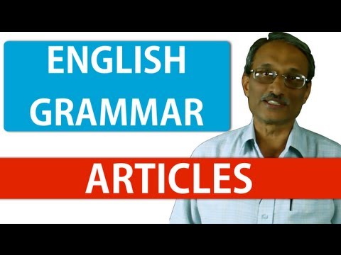 Learn English Grammar - Lesson 10 ( Articles)
