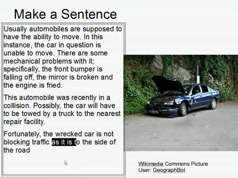 Make A Sentence Double Trouble 23: Immobile Transportation