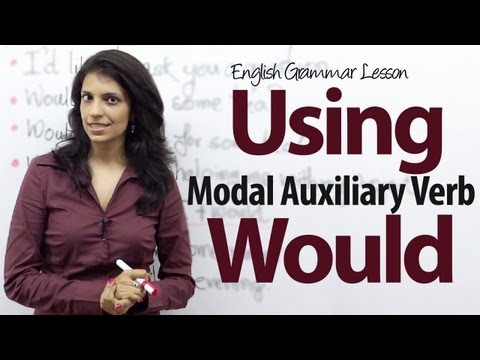Using the auxiliary verb - Would - Free English Grammar Lesson