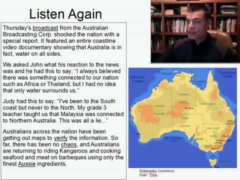 Intermediate Listening English Practice 18: NEWS: Australia is Actually an Island