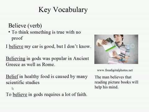 Live Intermediate English Lesson 3: Myths and Legends: Believe (verb)