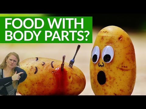 Crazy English: FOODS that have BODY PARTS?