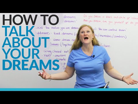 How to talk about DREAMS in English