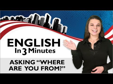 Learn English - Asking 'Where are you from?'