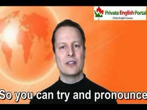 Learn English with Steve Ford - Peppy 17-th-pronunciation
