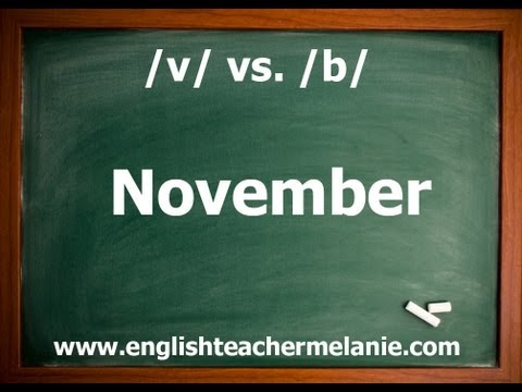 / v / and / b / - American English Pronunciation Lesson