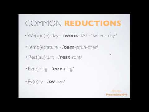 Common Reductions in English Pronunciation: Improve Spoken English with Accent Reduction Exercises