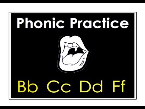 English Letters: Bb. Cc, Dd, Ff. English Phonics Pronunciation Practice
