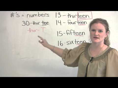 English Pronunciation - How to pronounce numbers