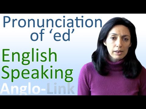 Pronunciation of 'ed' - English Speaking Lesson