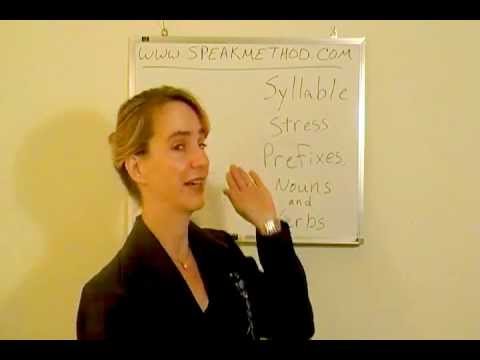 Syllable Stress: Prefixes, Nouns and Verbs