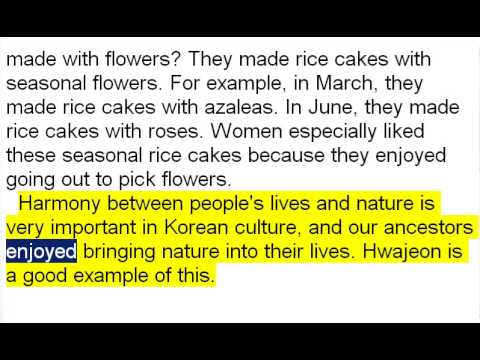English Reading DK 209  Korean Rice Cakes