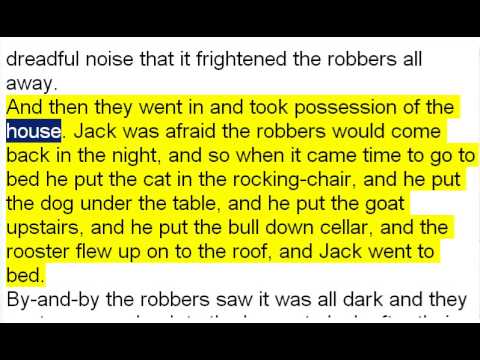 English Reading   English Fairy tales HOW JACK WENT TO SEEK HIS FORTUNE