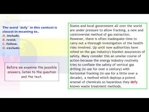 IELTS Reading Series Two: 14 - Fracking