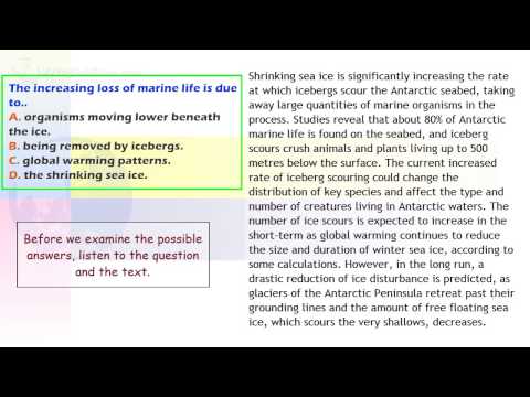 IELTS Reading Series Two: 17 - Icebergs