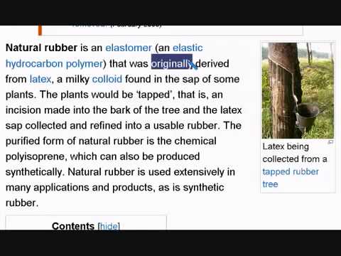 Learn English Reading Lesson 29 Natural Rubber