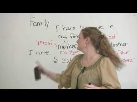 Speaking English - Talking about Family