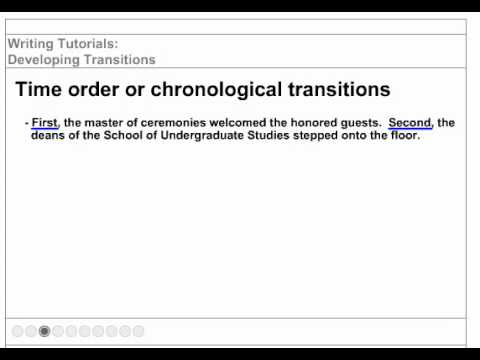 Basic English Essay Skills  Paragraph Transitions & Connections   YouTube