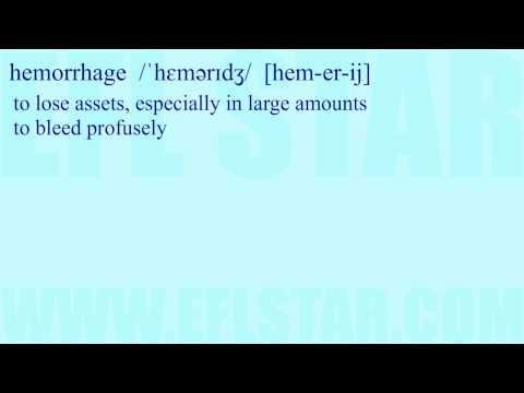 Advanced Vocabulary Lesson H Part One