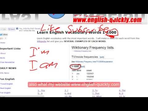 Learn English Vocabulary #16  I'm