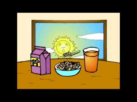 Lesson 10  3rd Person Daily Actions & Time of Day ENGLISH VOCABULARY CARTOON   by Pumkin com