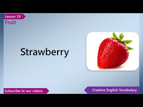 Lesson 19 - English Vocabulary - Fruit