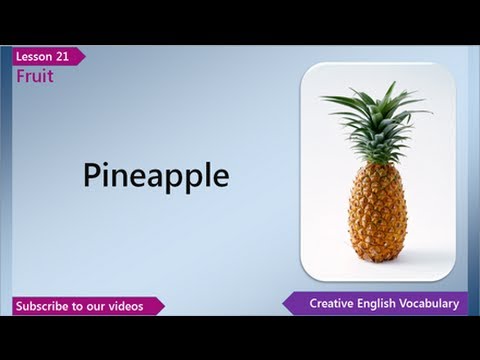 Lesson 21 - English Vocabulary - Fruit