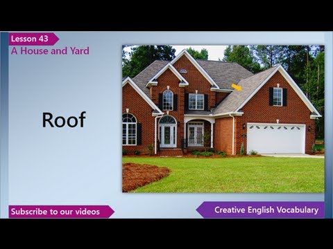 Lesson 43 - English Vocabulary - A House and Yard