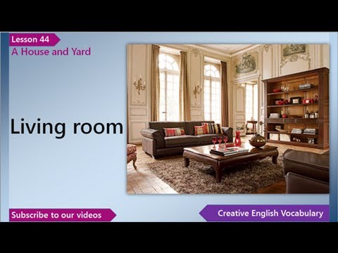 Lesson 44 - English Vocabulary - A House and Yard