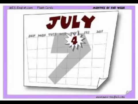 Months of the year   English vocabulary