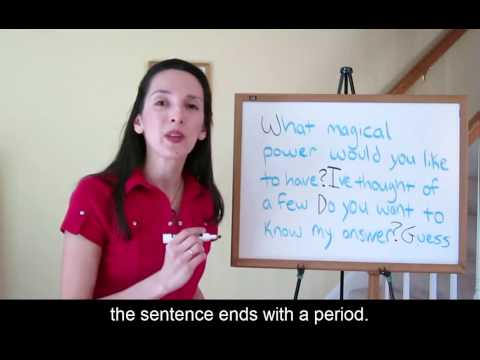 English Writing Skills 1: Sentence Punctuation and Contractions