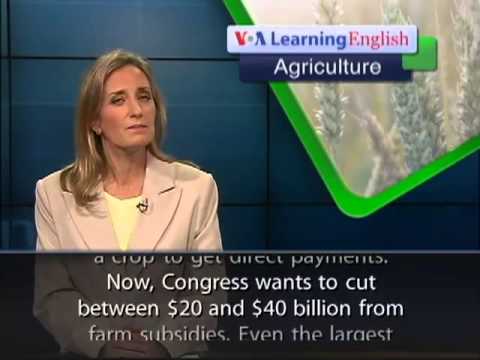 VOA Learning English on 13-June-2013,Debating Government Payments for Farmers