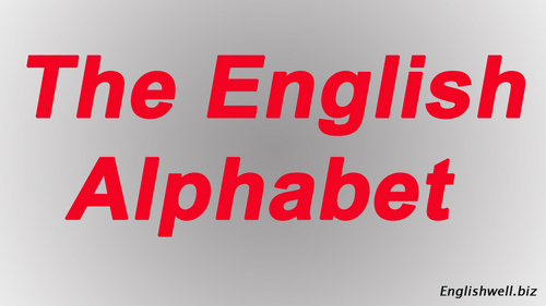 Learn The English Alphabet