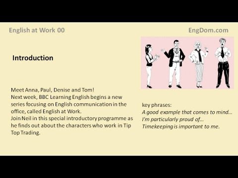 BBC English at Work - Introduction (script video)