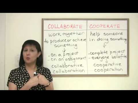 Business English + Collabrate cooperate + Vocabulary