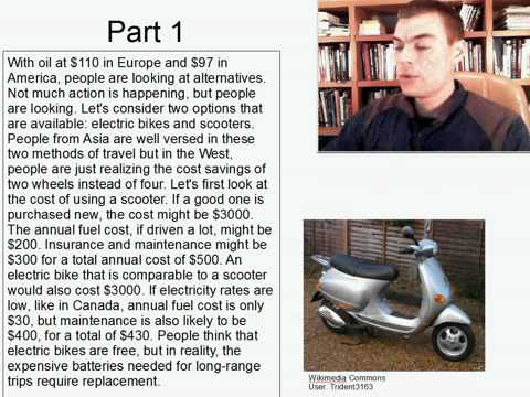 Advanced Listening English Practice 6: Electric bikes vs scooters